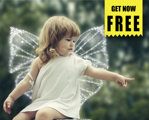 FREE angel butterfly magic wings Photo Overlays, Photoshop overlay