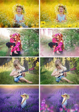 Load image into Gallery viewer, 60 Flower grass petals bubbles butterfly Photo Overlays, Photo Overlays, wedding baby overlays, photo editing tool, png file