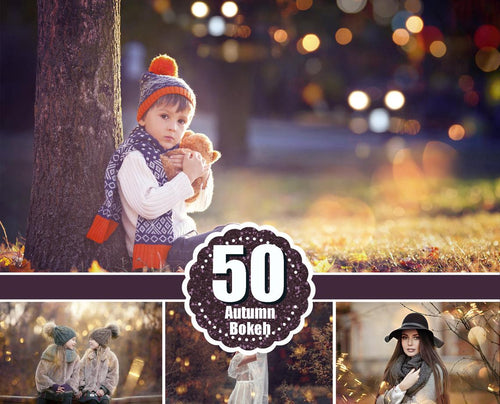 50 Autumn Bokeh Photo Overlays, Sunlight, Gold, Crtistmas, Digital Bokeh Lights, Photoshop Overlays, Lights effect Overlay, sunbeams, jpg