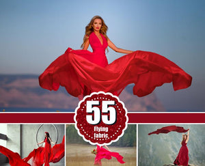 55 Flying fabric dress Photo Overlays, Photoshop Mix Overlay, flowing cloth wave, silk waving flying satin, wedding, digital backdrop png