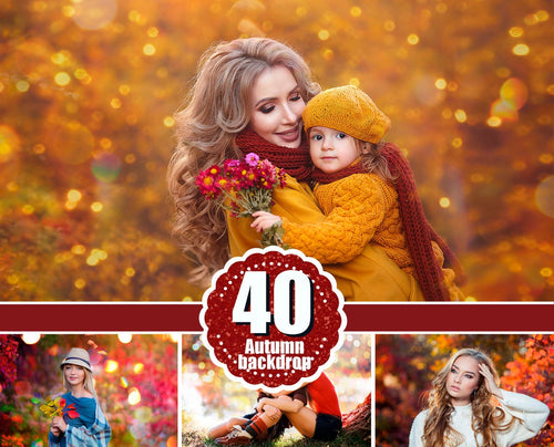 40 autumn backdrop background texture bokeh, autumn overlay, lights, Photoshop, Сhristmas, holliday, wedding, photo session, jpg