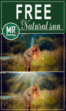 Load image into Gallery viewer, FREE natural sun light Photo Overlays, Photoshop overlay