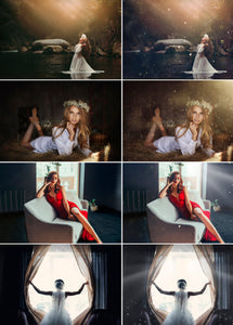 40 Floating Dust Photoshop Overlays, Sparkling Glitter, photo effect, magic pixie dust effect, Background Backdrops jpg