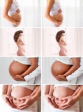 Load image into Gallery viewer, 20 Baby hand, foot, bump feet, white sheer curtain wall decor, Digital Backdrop, Pregnant belly portrait photo, Photoshop Overlays, jpg