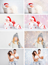 Load image into Gallery viewer, 30 lights digital backdrops, Photoshop photo overlays, Gold bokeh, Holiday Lights, digital background, digital backdrop, Bokeh, jpg
