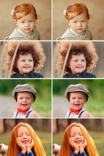 Load image into Gallery viewer, 20 Freckles Overlay for Photoshop Mix, Portrait Photographers, Eyes lips blush Freckle overlays, children photo session, png file