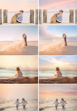Load image into Gallery viewer, 35 Pastel Sea Color Sky Overlays, Sunset, Summer Tones, Cloud Amazing Real beach nature skies overlay, Photography jpg