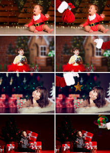 30 Santa Hand, Photoshop Mix overlay, Christmas holiday winter overlay, digital backdrop, snow, art text, png file