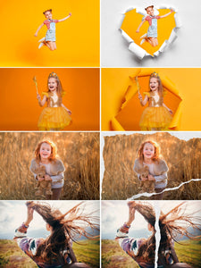 35 Torn Paper Overlay, Photo Digital Overlays, Torn edge border, Photoshop Backdrop Effect, dust, Scratches, Digital background, png