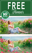 Load image into Gallery viewer, FREE flower rose Photo Overlays, Photoshop overlay