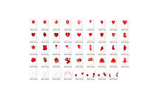 Load image into Gallery viewer, 35 Heart balloons photo overlays, valentines Photoshop overlays, love and wedding romantic overlays, valentines overlays, png file