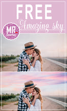 Load image into Gallery viewer, FREE sky cloud Photo Overlays, Photoshop overlays