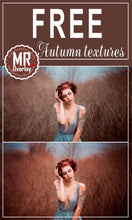 Load image into Gallery viewer, FREE autumn textures Photo Overlays, Photoshop overlay