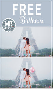 Free air balloon balloons Photo Overlays, Photoshop overlay