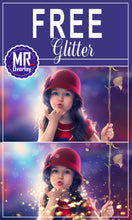 Load image into Gallery viewer, FREE blowing glitter Photo Overlays, Photoshop overlay