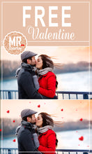Load image into Gallery viewer, FREE valentine&#39;s day heart Photo overlays,  Photoshop overlay