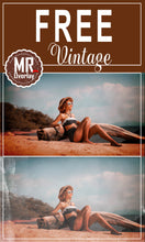 Load image into Gallery viewer, FREE vintage retro Photo Overlays, Photoshop overlay