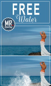 FREE water photo Overlays, Photoshop overlay