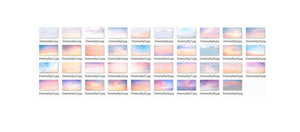 35 Dreamy romantic pastel sky, skies clouds gimp overlay, beach realistic magical lavender sky, Photoshop Overlays, digital backdrop jpg