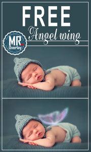 FREE angel magic wings Photo Overlays, Photoshop overlay
