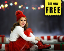 Load image into Gallery viewer, FREE christmas bokeh light Photo Overlays, Photoshop overlay