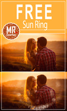 Load image into Gallery viewer, FREE sun ring Photo Overlays, Photoshop overlay