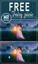 Load image into Gallery viewer, FREE fairy pixie magic Photo Overlays, Photoshop overlay