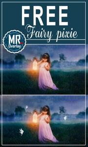 FREE fairy pixie magic Photo Overlays, Photoshop overlay