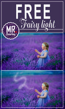 Load image into Gallery viewer, FREE magic fairy light Photo Overlays, Photoshop overlay