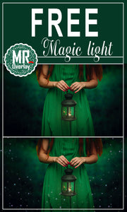 FREE magic light Photo Overlays, Photoshop overlay
