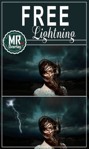 FREE lightning storm sky, Photo Overlays, Photoshop overlay