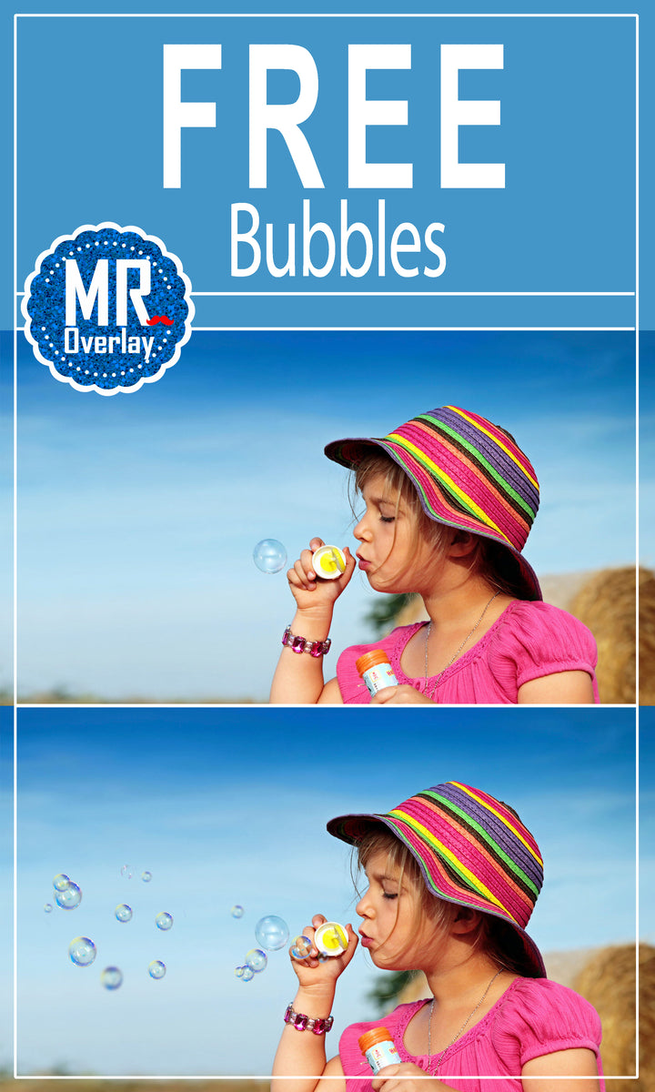 FREE Bubbles Photo Overlays, Photoshop Overlay – MR.Overlay