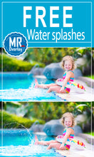 Load image into Gallery viewer, FREE water splashes photo Overlay, Photoshop overlays