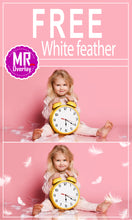 Load image into Gallery viewer, FREE white feather Photo Overlays, Photoshop overlay