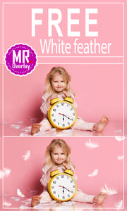 FREE white feather Photo Overlays, Photoshop overlay