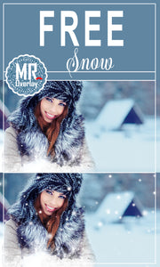 FREE snow winter Photo Overlays, Photoshop overlay