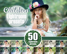 Load image into Gallery viewer, 50 children kids todler newborn baby Lightroom Presets, romantic, mini session, holiday, Professional Lr presets, presets for photographers