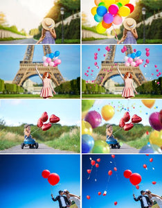 70 balloons balloon Photo Overlays, Photography Overlays, Photography Prop, Digital Download, clip art, clipart, png file