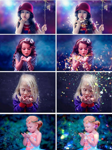 50 Blowing Glitter Photoshop Overlays, Bokeh blow, magic Overlay, Confetti overlays, dust effect, wedding photo, JPG file