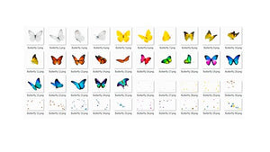 35 Butterfly Photo Overlays, Photography Overlays for Photoshop, Spring summer nature real, Flying butterfly, png file