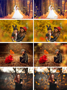 150 falling leaves Photo Overlays, Photoshop Overlays, Autumn Overlays, Falling Leaves Photo Effect, realistic Autumn, png file