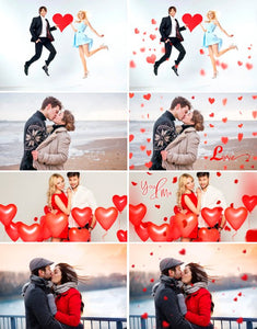 45 Valentine Valentine's day Photo overlays, heart, love, romantic, wedding, wordart photoshop overlay, background, Heart Textures, png file