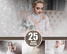 Load image into Gallery viewer, 25 Wedding glamour fashion art boudoir bokeh, Photoshop Overlays, Digital Background Backdrop, mist, fume, color atmosphere, png file