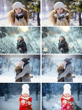 Load image into Gallery viewer, 110 Winter set Photoshop Overlays, Wonderland effect, Realistic Snow, Christmas сollection, Snow, Light, Bokeh, fog, fram, deer