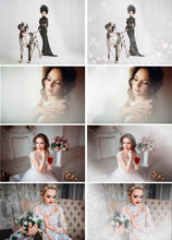 Load image into Gallery viewer, 25 Wedding glamour fashion art boudoir bokeh, Photoshop Overlays, Digital Background Backdrop, mist, fume, color atmosphere, png file