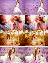Load image into Gallery viewer, 110 butterfly Photo Overlays, Flying butterfly, Overlays for Photoshop, INSTANT DOWNLOAD, Professional sessions, png file