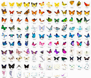110 butterfly Photo Overlays, Flying butterfly, Overlays for Photoshop, INSTANT DOWNLOAD, Professional sessions, png file